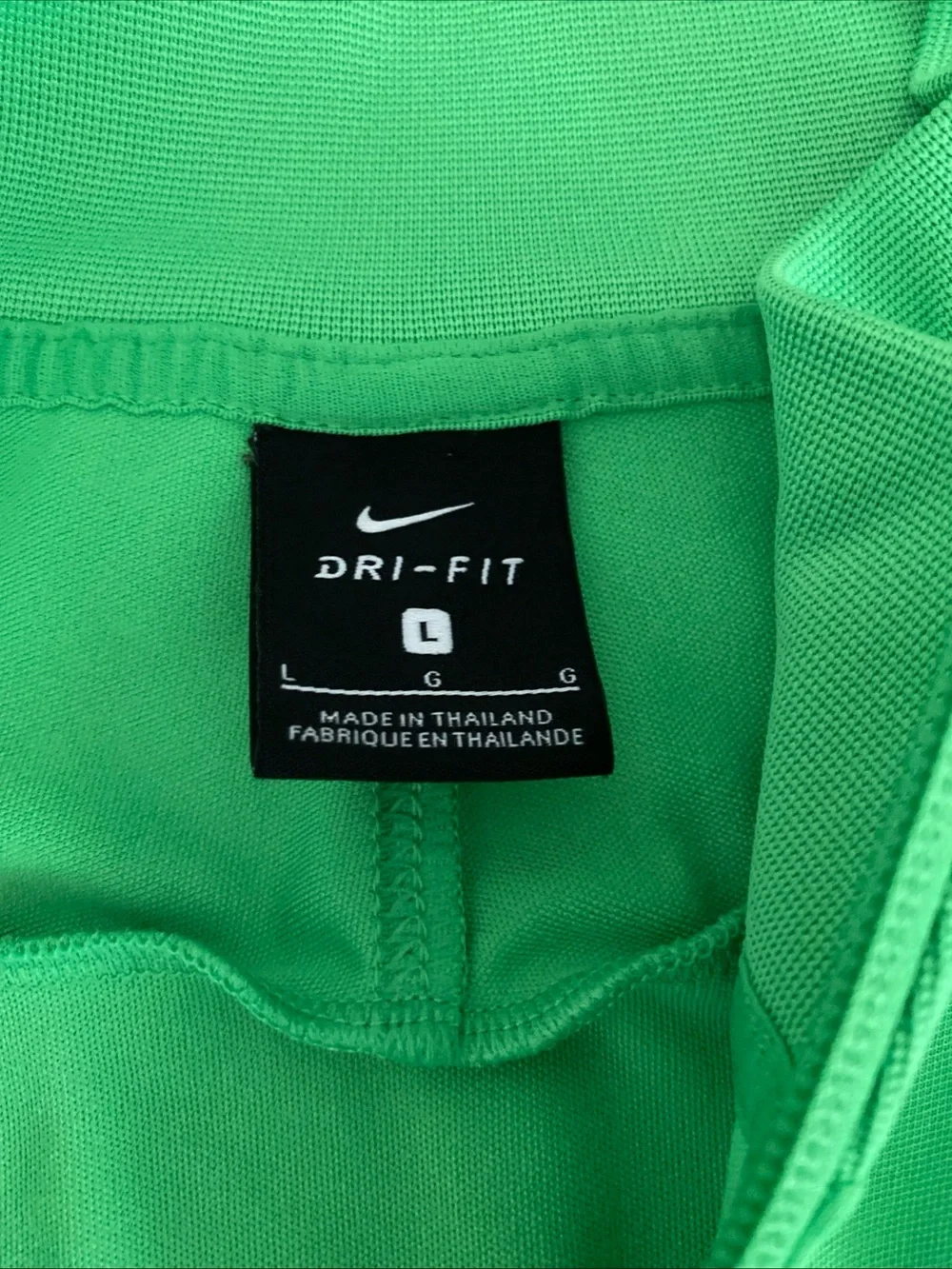 Nike Dri Fit Men’s Tampa Bay Rowdies Track Sweatshirt Full Zip Lime Green Large